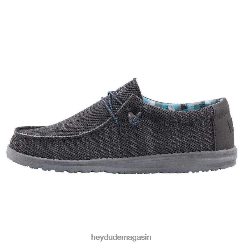 Hey Dude Hommes Wally Sox charbon chaussures DT40T4338