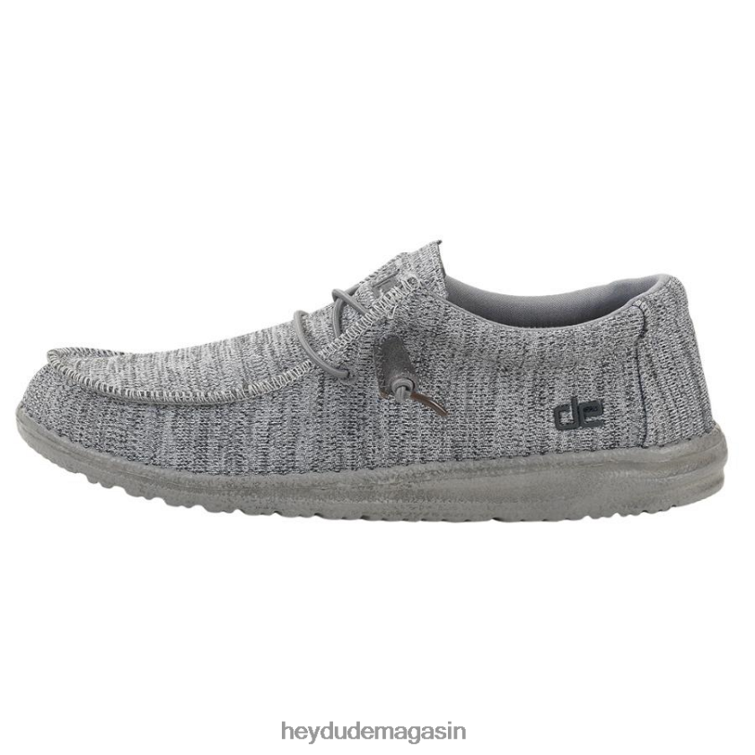 Hey Dude Hommes Wally Sox gris chaussures DT40T4345